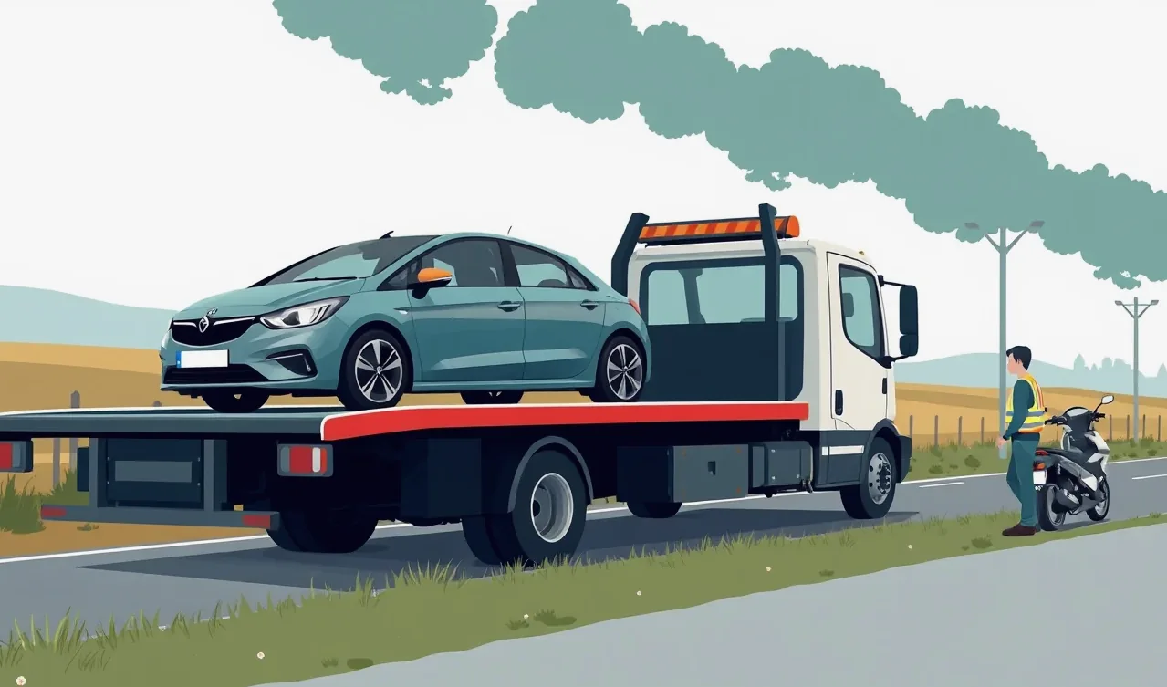 Moderný elektromobil pripojený k nabíjacej stanici na mestskom parkovisku