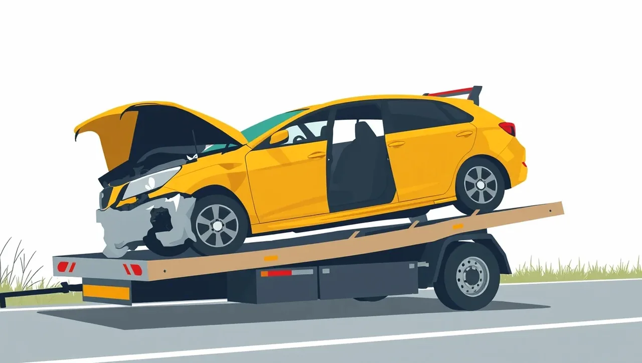 Nový osobný automobil zaparkovaný pred autosalónom pripravený na odovzdanie majiteľovi