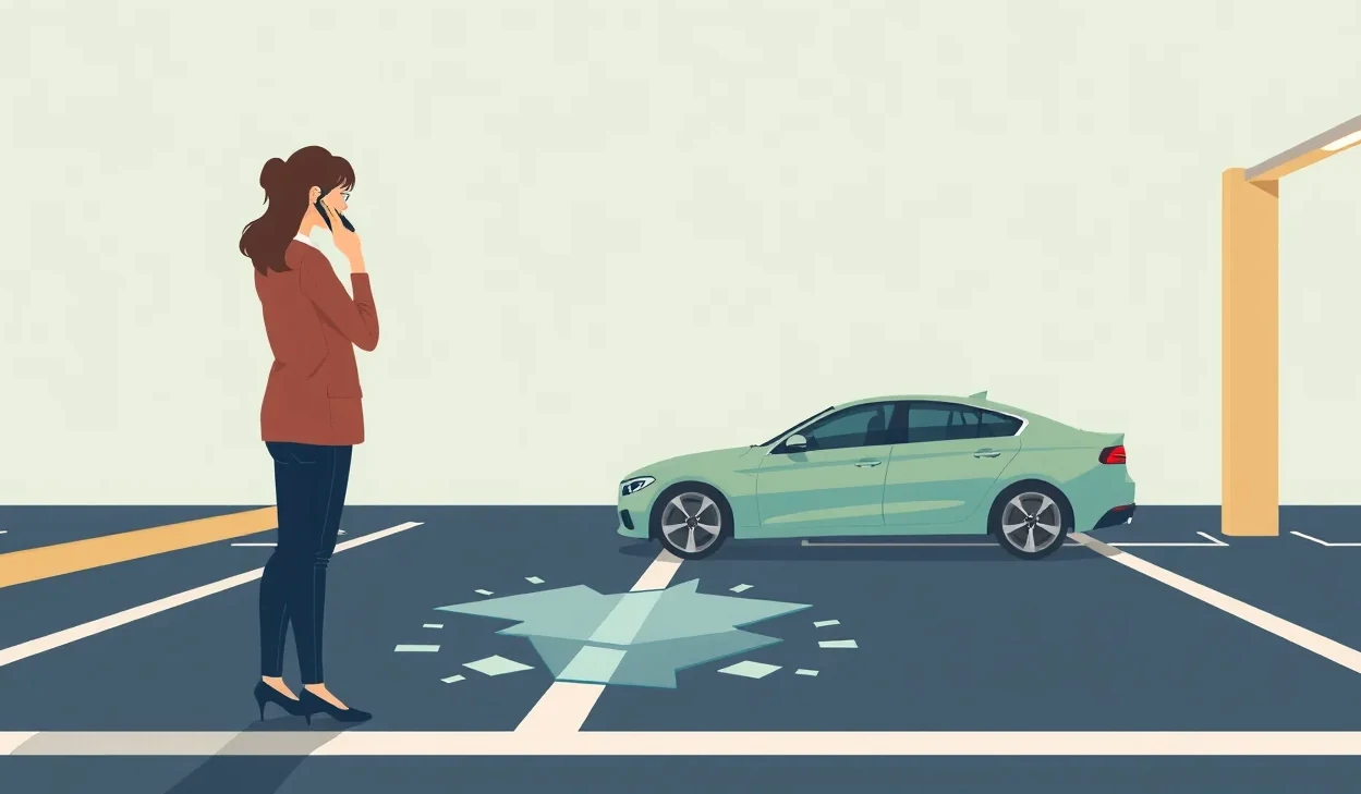 Havarované osobné auto na odťahovom vozidle po ťažkej dopravnej nehode