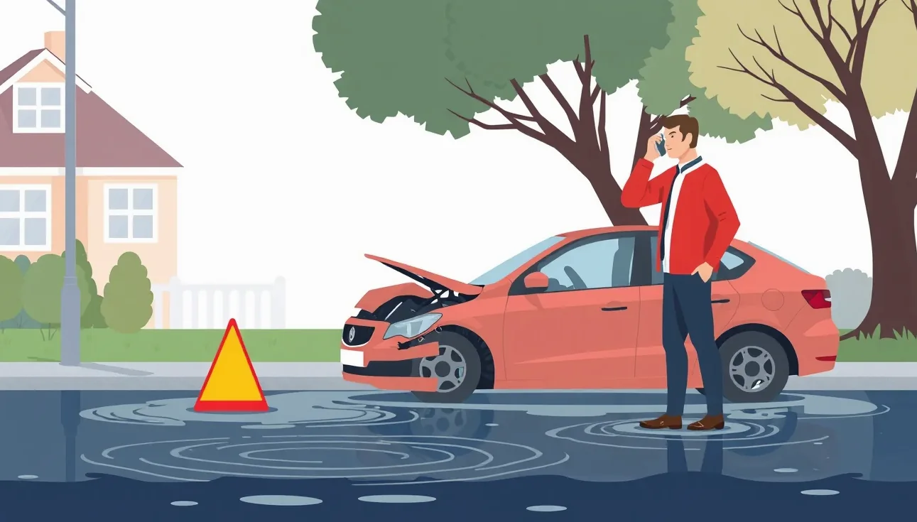 Likvidátor poistných udalostí kontroluje motorový priestor a vzduchový filter vozidla