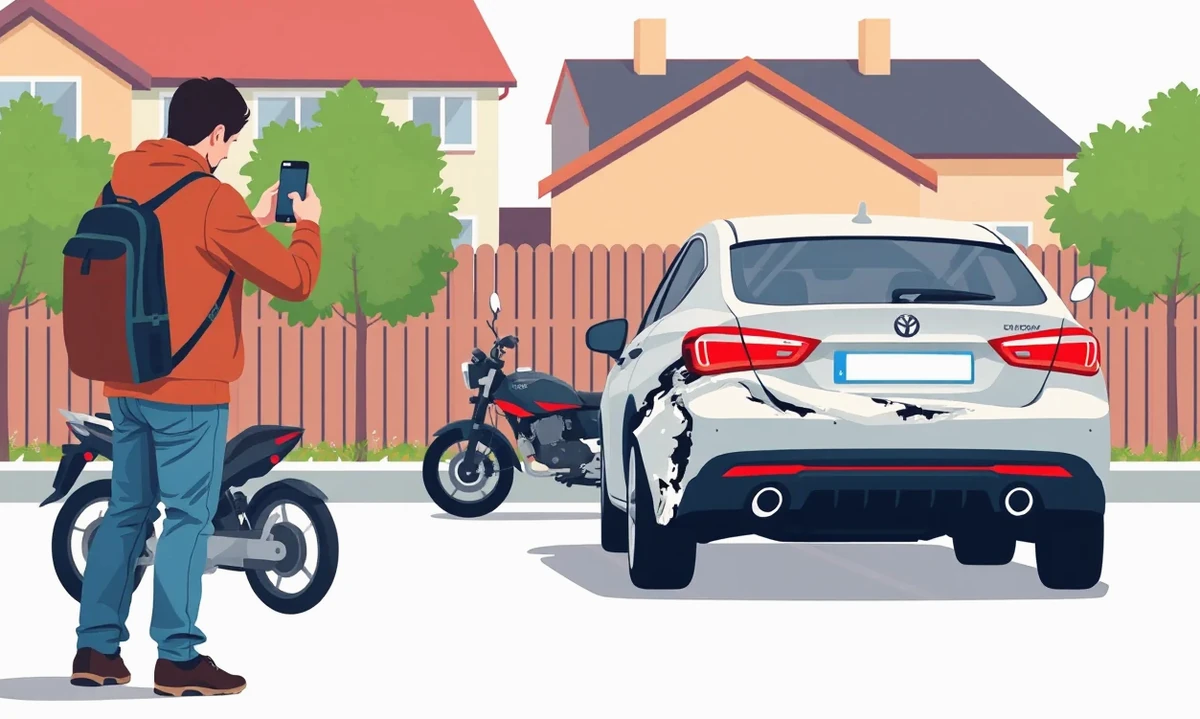 Pohľad na stopu po núdzovom brzdení pneumatík na mokrom asfalte križovatky