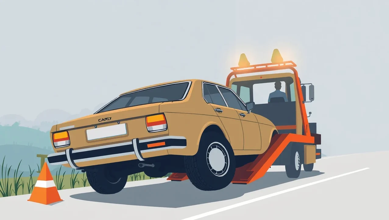 Pripútanie kolesa prevážaného automobilu popruhom o ložnú plochu autoprepravníka