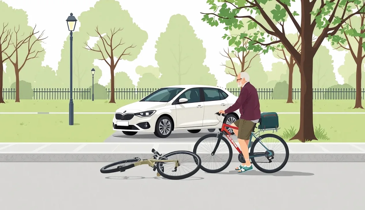 Detail riadidiel elektrického bicykla s displejom a plynovou páčkou