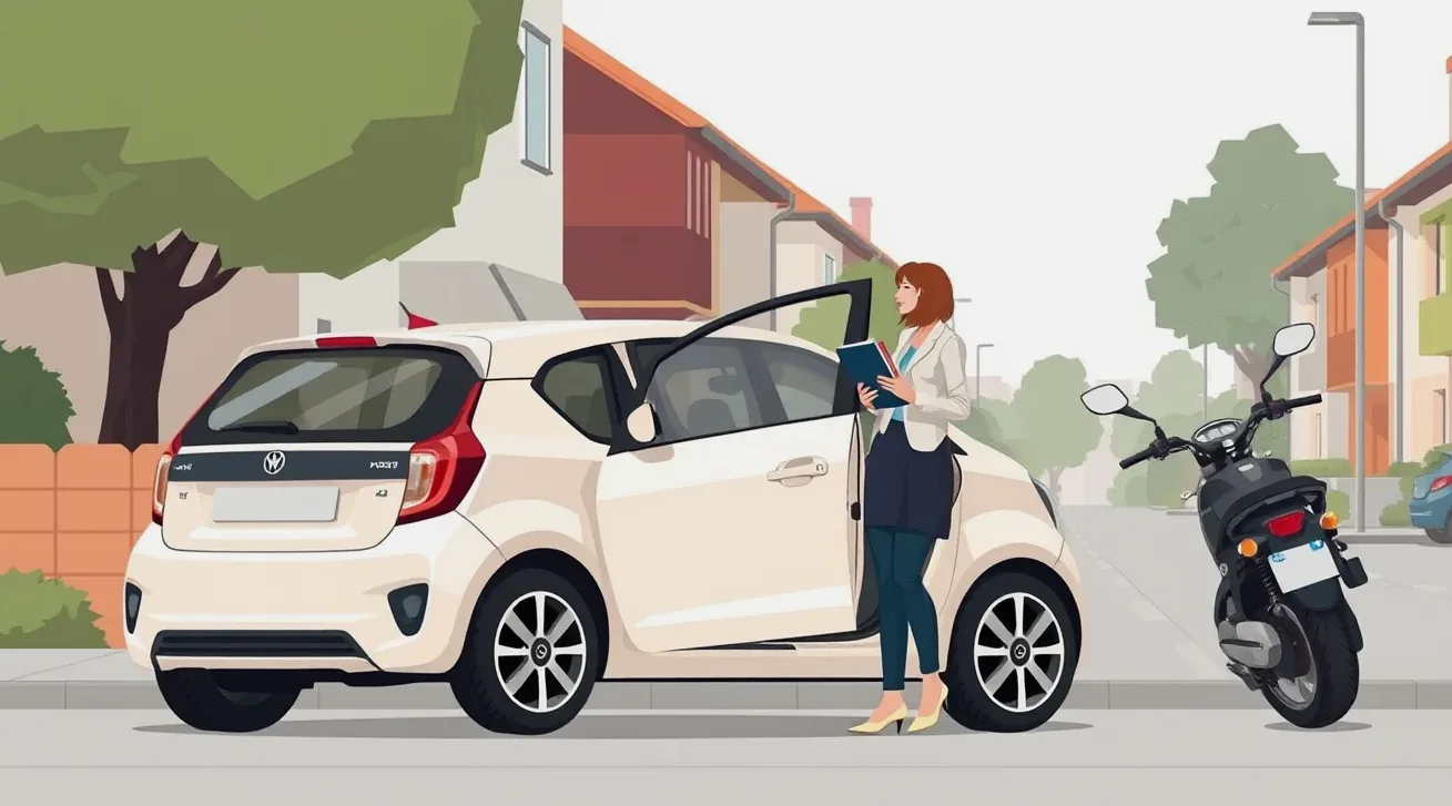 Rodinné sedemmiestne MPV Seat Alhambra zaparkované na ceste