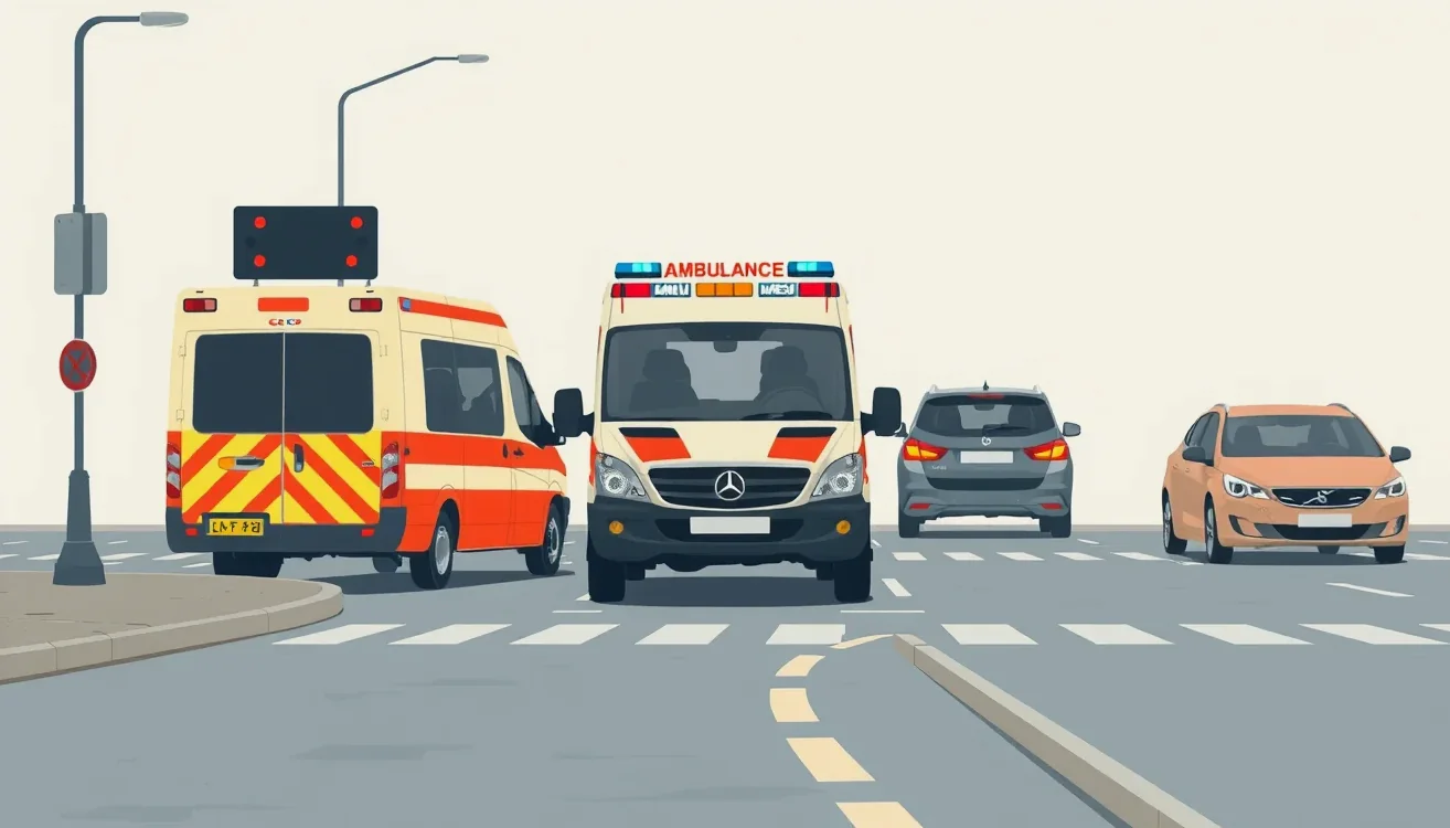 Vnútorný priestor sanitky s nosidlami a medicínskymi prístrojmi