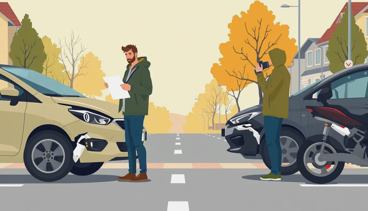 Subaru Outback zaparkované na horskej asfaltovej ceste v lesnom prostredí