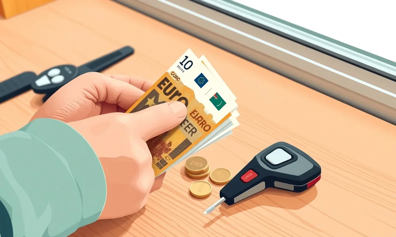 Automechanik v servise kontroluje poškodený predný nárazník osobného auta