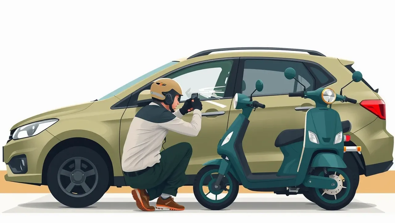 Detailný pohľad na výrobné číslo vyrazené na kovovom ráme kolobežky